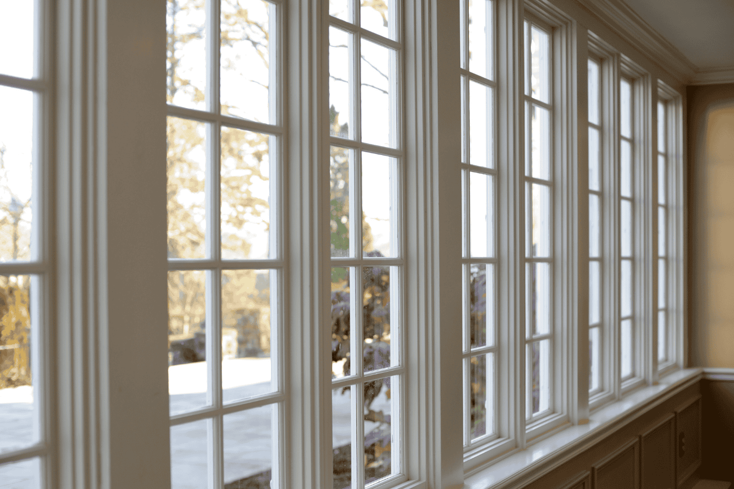 Different types of windows including double hung, sliding, and casement windows.