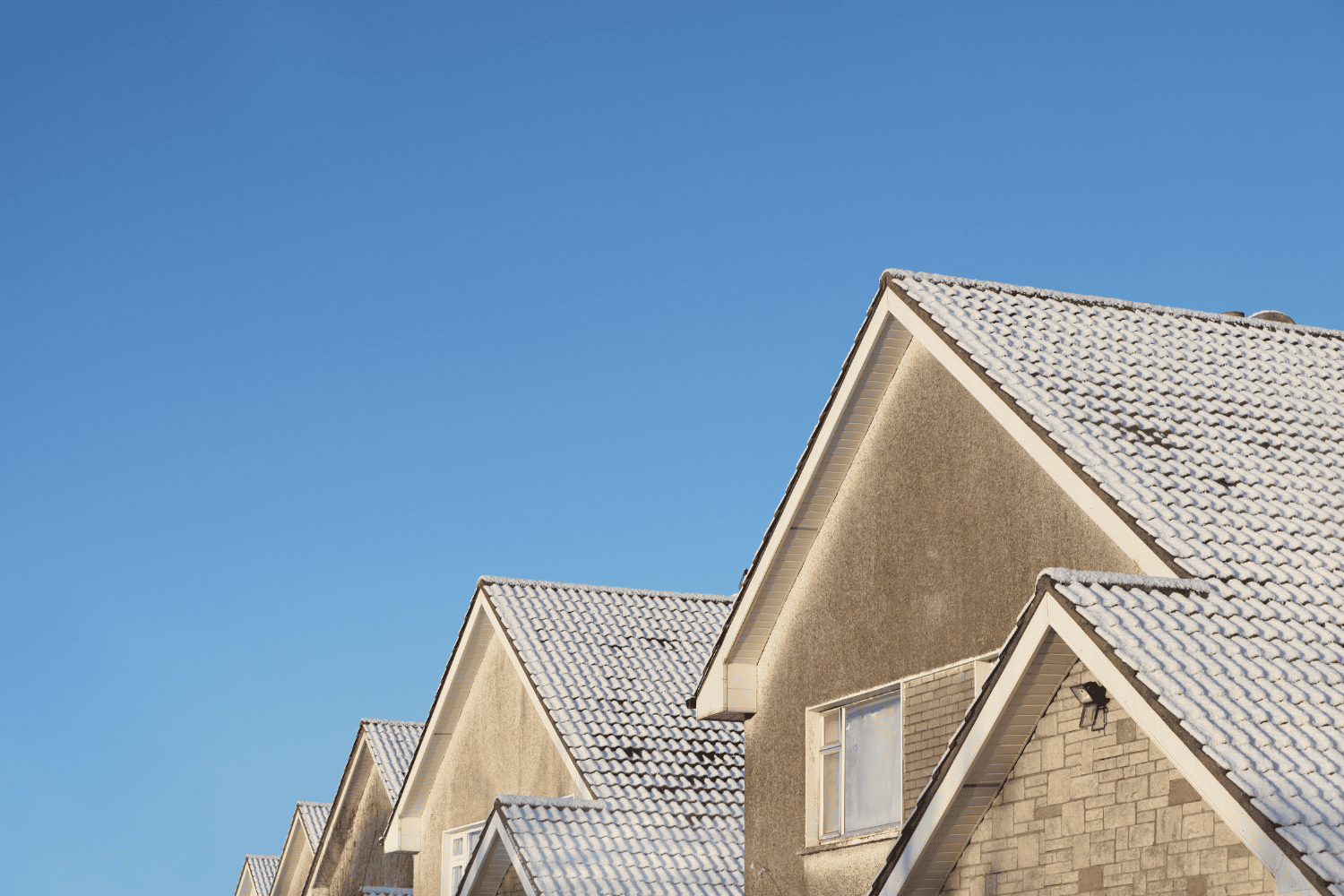 Preparing a home's roof for winter weather.